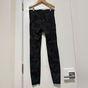 Lululemon Athletica Black Camo Leggings